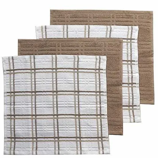 Food Network™ Kitchen Linens*Food Network Plaid Dishcloth 4-Pk.